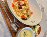 アヒージョ残り汁でパスタ♡鍋で茹でない作り方8写真