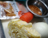 残り野菜で自由に、焼きそうめんのあんかけ作り方1写真