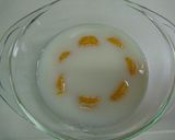 手作りおやつ☆みかん入り牛乳かん作り方5写真