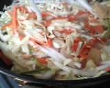残り野菜で自由に、焼きそうめんのあんかけ作り方5写真