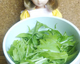 リカちゃん♡水菜と揚げさんの柚子胡椒ドレ作り方10写真