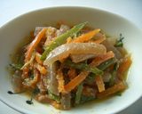 たらこスパソースで☆こんにゃく炒め作り方4写真