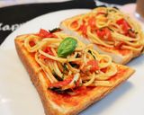 余ったパスタで簡単トースト（コツあり）作り方3写真