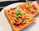アスパラとしめじの鯖缶トマトパスタ作り方13写真
