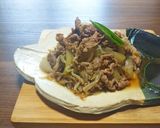 玉ねぎ*白滝*舞茸たっぷり*ヘルシー牛皿作り方6写真