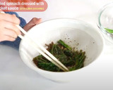 【昆虫食】ほうれん草のコオロギ和え作り方5写真