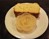 $桃缶のケーキ$作り方10写真