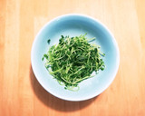 豆苗のしらすとのりの和え物作り方1写真