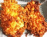 鶏ムネ肉の天かす揚げ甘酢餡作り方4写真