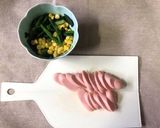 3分で。魚肉ソーセージと野菜の炒めもの作り方1写真