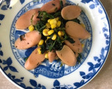 3分で。魚肉ソーセージと野菜の炒めもの作り方3写真