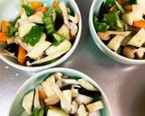 全てレンジ胸肉なす味噌味青椒肉絲風作り方10写真
