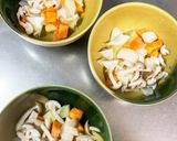 レンジ豚こま団子根菜梅クリーム蒸し煮作り方17写真