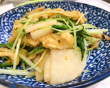 簡単！水菜と油揚げのピリ辛炒め作り方5写真