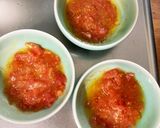 レンジトマトキーマカレー豚こま乗ドーム蒸作り方3写真