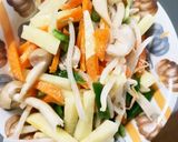 レンジトマトキーマカレー豚こま乗ドーム蒸作り方16写真