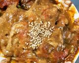 レンジトマトキーマカレー豚こま乗ドーム蒸作り方19写真