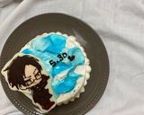 キャラクターケーキ(ヒプマイ 入間銃兎)作り方9写真