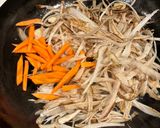 お弁当の隙間に！鶏皮のきんぴらごぼう作り方2写真
