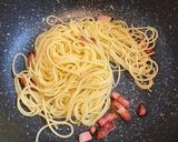 生クリームのカルボナーラ作り方3写真
