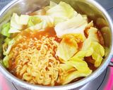 キャベチーたま辛ラーメン♪作り方2写真