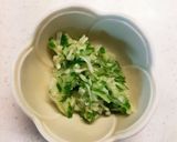 【離乳食後期】カボチャときゅうりのサラダ作り方4写真