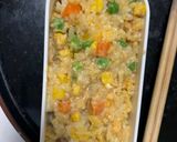 レンジ簡単洋風さっぱり梅クッパ味炒飯弁当作り方14写真