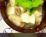 我が家の赤出汁♪豆腐と株付きなめこ作り方8写真