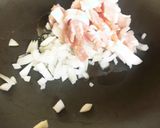 朝ごはんにぴったりベーコンエッグビーンズ作り方3写真