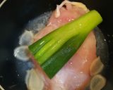 手鍋で！蒸し鶏、バンバンジーサラダに作り方5写真