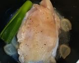手鍋で！蒸し鶏、バンバンジーサラダに作り方6写真
