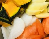 うどん&お餅の豆乳鍋作り方1写真