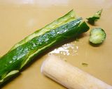 さっぱりキュウリとみょうがのめんつゆ和え作り方1写真