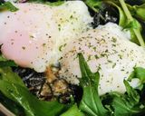 丼弁当●15分でつくる温泉玉子の目玉丼作り方4写真