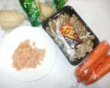 鶏肉たけのこ土佐煮♪簡単作り方1写真