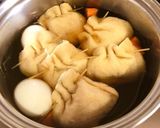 ほっとする味は　もち巾着と煮卵作り方4写真