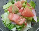 簡単♪＊トマトとレタスのサラダ＊作り方3写真