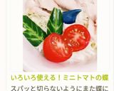 いろいろ使える！ミニトマトの蝶切り作り方30写真