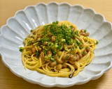 簡単絶品！和風♡柚子胡椒納豆パスタ作り方3写真