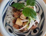 サバ缶と大根のどんぶり作り方5写真
