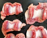 鶏☆砂ずりの銀皮(筋)取りの処理方法作り方1写真
