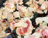 豚肉とひじきのペペロンチーノ作り方2写真