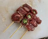 オクラ肉巻き串作り方6写真