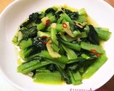小松菜のペペロンチーノ風作り方5写真
