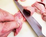 鶏☆砂ずりの銀皮(筋)取りの処理方法作り方5写真