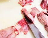 鶏☆砂ずりの銀皮(筋)取りの処理方法作り方6写真