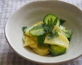 きゅうり・じゃが芋・大葉の酢の物♪作り方5写真
