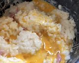 炊飯器でカルボナーラ風リゾット作り方3写真