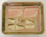 お弁当にもおすすめ！白身魚のベーコン巻き作り方1写真