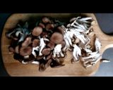 キノコ醤油の大根おろし和え作り方1写真